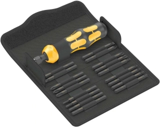 WERA 018110 Sada rázových šroubováků 1/4", 25 Nm, 19 dílů