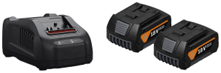 FEIN Startovací set aku, nabíječka AMPShare 18V 2x 5,0 Ah Li-Ion + GAL1880CV - 92604246010