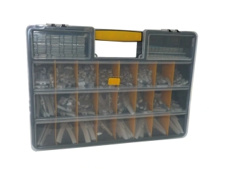 Ferdus 10.260 Kufr s vyvažovacím závažím 24 přihrádek 450 x 320 x 80 mm