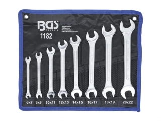 BGS 1182 Klíče ploché 6 - 22 mm, 8 dílů, CV