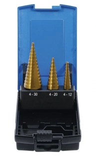 BGS 1624 Vrtáky kónické, stupňovité HSS, 3ks