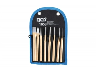 BGS 1658 Vyrážeče, sekáče, důlčík, sada 8 dílů Cr-V
