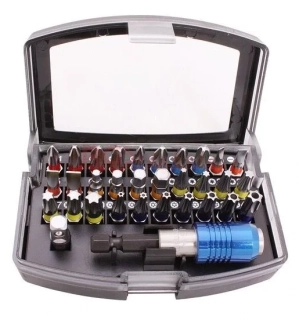 BGS 4816 Bity 1/4" PH, PZ, PL, Tx, Imbus, prodloužení, sada 32 dílů