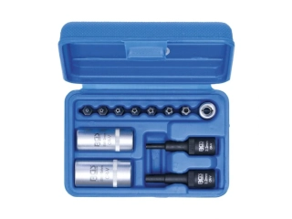 BGS 2275 Bity a hlavice TORX TS (5-cípé) na servis klimatizace, sada 12 ks