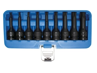 BGS 5480 Hlavice 1/2” zástrčné úderové TORX, velikosti T20-T70, 75mm, sada 9 ks