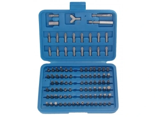BGS 765 Bity ploché, křížové, TORX, IMBUS, XZN, aj., nástavce, sada 100 ks