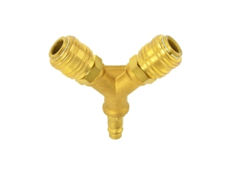 GEKO G02995 Vzduchová rozdvojka s rychlospojkami, rozměr závitů 1/2"