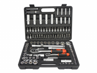 GEKO G10151 Gola sada 1/4" a 1/2", pro hobby využití, 108 dílů