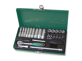 JONNESWAY S04H2125S Gola sada 1/4", 6-hranné hlavice, 25 kusů, 4-13 mm
