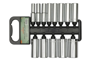 JONNESWAY S05HD4213S Nástrčné hlavice 1/2", palcové, 6-hranné, prodloužené, 13 ks