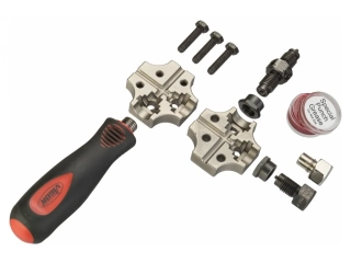 VIGOR V4697 Pertlovací sada pro úpravu konců brzdových trubek 4,75mm - pertlovačka