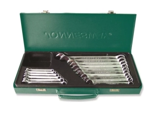 JONNESWAY W26116S Sada očkoplochých klíčů, 16 ks, 6-24 mm, v kufříku