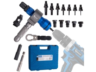 GEKO G01354 Nýtovací adaptér do vrtačky, na nýty (2,4-6,4 mm) a maticové nýty (M3-M12)