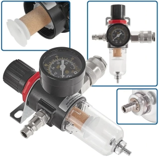 GEKO G03163 Regulátor tlaku vzduchu s odlučovačem vody 1/4"
