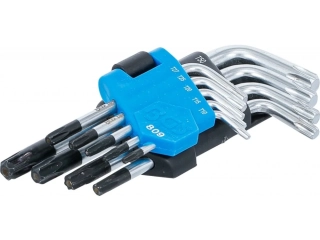 BGS 809 Zástrčné klíče T-profil (Torx) T10 ÷ T50 s vrtáním, krátké