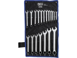 BGS 30500 Očkoploché klíče 8 ÷ 32 mm. DIN 3113A. Sada 19 dílů v tašce