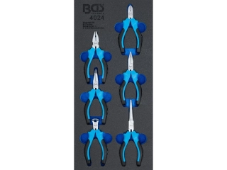 BGS 4024 Sada přesných kleští s pružinou "Mini". 6 kusů