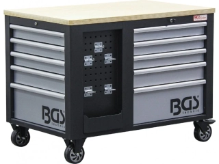 BGS 4199 Dílenský vozík BGS Technic, 2×5 zásuvek, 1 skříňka, 1150x866 mm prázdný