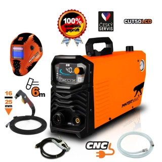 PANTERMAX CUT50LCD ruční invertorová plazmová řezačka SET1 + samostmívací kukla