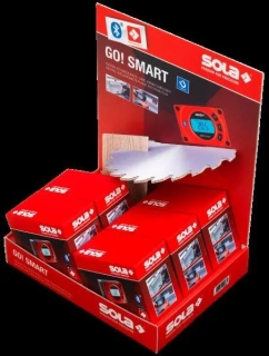 SOLA GO! SMART DISPLAY digitální vodováha 8cm - 5 ks
