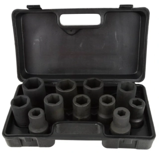GEKO G10076 Hlavice nástrčné úderové 1", 17-41 mm, sada 11 ks