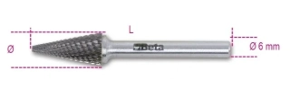BETA TOOLS 426MD/T16 Rotační pilník, fréza z tvrdokovu