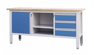 Procarosa PROFI311 Dílenský ponk 1690 x 600 x 865 mm, modrá barva