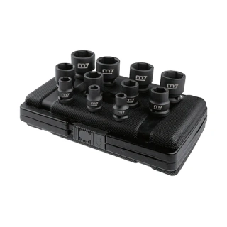 M7 MB-42011M sada hlavic 11ks, 1/2" (10-32 mm)