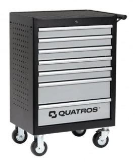 QUATROS QS17072 Dílenský vozík, nevybavený, 7 zásuvek, deska s pěnovou výplní EVA