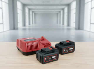 FLEX P-Set 55 R set nabíječky 10,8V/18V + 2x akumulátor 5,0Ah - 532.739