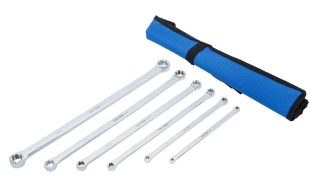 BGS 70331 Očkové klíče E-TORX E6-E24, extra dlouhé, sada 6 dílů