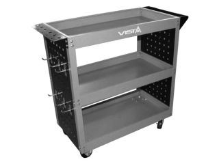 VISTA V-H3TC Dílenský vozík, 3 police, 12 háčků, 80x35x74 cm