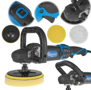 GEKO G80296 Leštička na karoserie, profi, 180 mm, 1400 W, 6 rychlostí