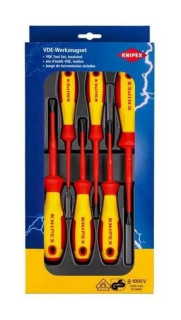 KNIPEX 00 20 12 V05 Elektrikářské VDE šroubováky PH/S-PZ/S-SL, 6 ks