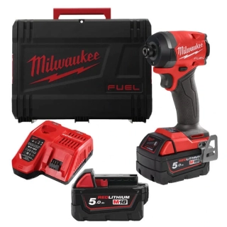 MILWAUKEE M18 FID3-502X Aku rázový utahovák 18 V; 2x 5,0Ah; 226Nm; 1/4" Hex - 4933479865