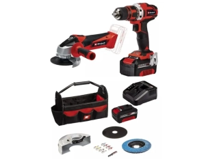 Einhell TE-TK 18/2 Li Kit (CD+AG) Sada AKU nářadí - AKU úhlová bruska + AKU vrtačka - 4257240