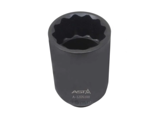 ASTA A-12DS100 Nástrčná hlavice 1/2" úderová, 46 mm, dvanáctihran, délka 100 mm