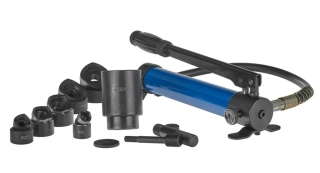 GEKO G00915 Děrovač plechu, hydraulický, 22-60 mm, ruční pumpa