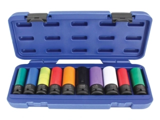 ASTA A-WN1210 Nástrčné hlavice pro rázové utahováky 1/2", 15-24 mm, sada 10 ks