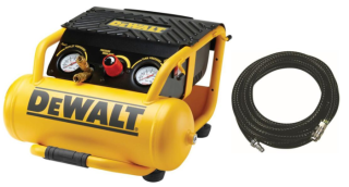DEWALT DPC10RC Kompresor bezolejový 1,5kW, 10bar, 10l + hadice