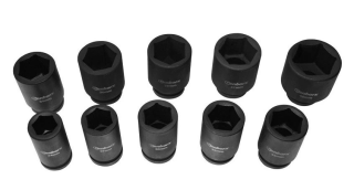 GENBORX YM-8081 Nástrčné hlavice úderové 3/4", 24-46 mm, 10 ks