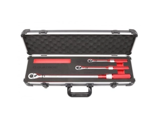 QUATROS QS59004 Momentové klíče, celkový rozsah 2-330 Nm, přesnost 3%, sada 3 ks