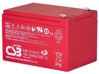 CSB EVH12150 F2 záložní akumulátor 12V/15Ah