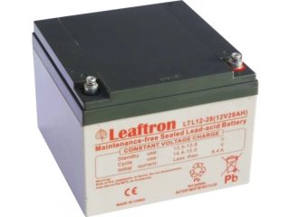 Leaftron LTL12-28 (12V/28Ah) záložní, bezúdržbový, akumulátor
