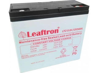 Leaftron LTC12-24 (12V/24Ah) záložní, bezúdržbový, akumulátor