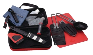 MSR ALPINE DELUXE KITCHEN SET kořenky, náčinní, prkénko, nůž aj.