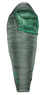 Therm-a-Rest QUESTAR 32F/0C Long Balsam péřový spacák šedozelený