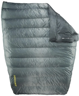 Therm-a-Rest VELA DOUBLE 20F/-6C Storm péřová přikrývka šedá pro 2 osoby