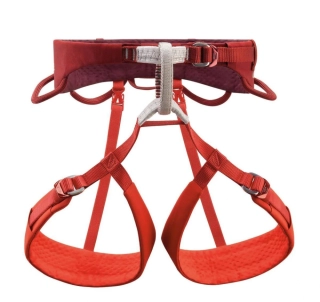 PETZL ADJAMA L DARK RED pánský sedací úvazek tmavě červený