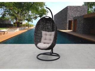 DIMENZA Závěsná houpačka BARCELONA - hnědá